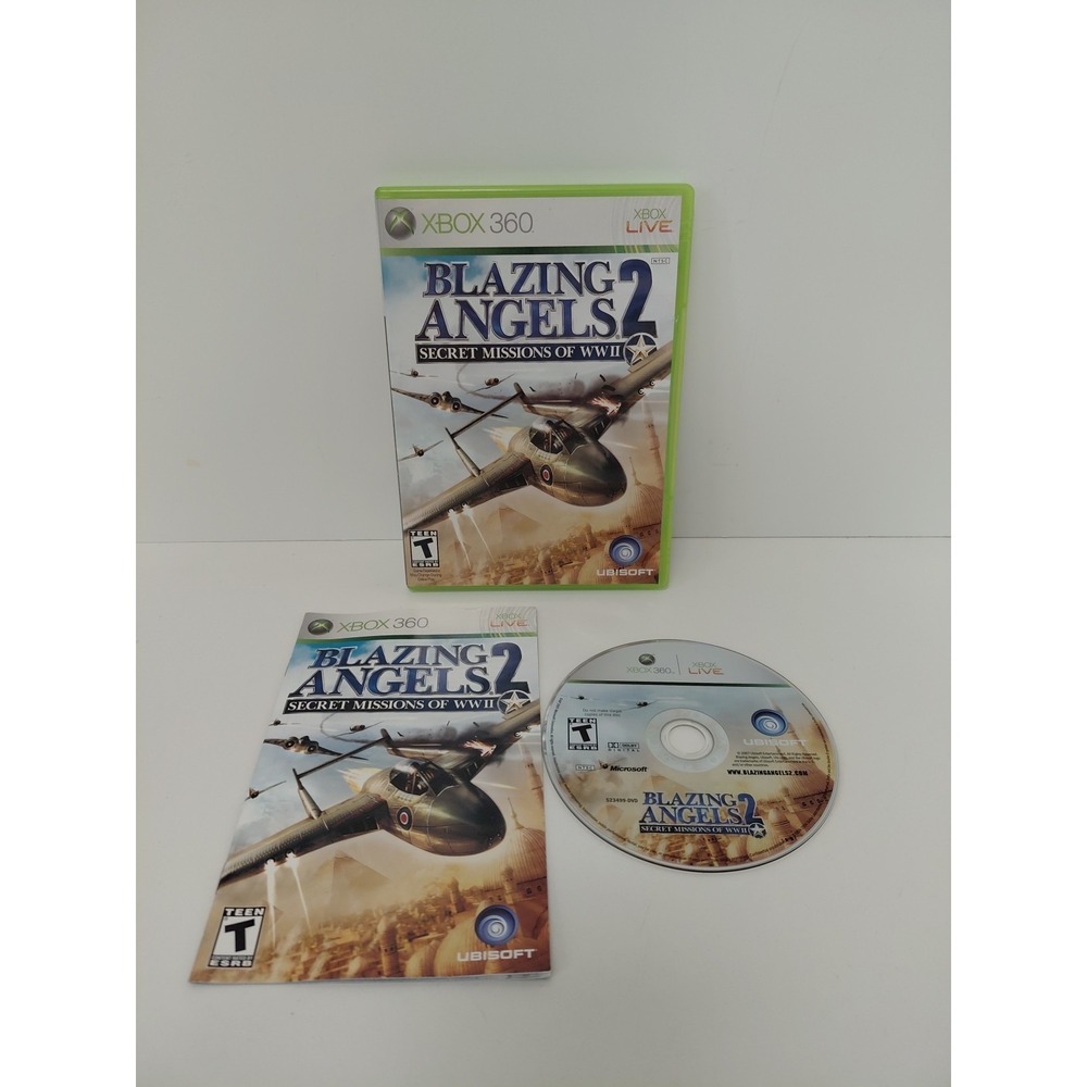 Blazing Angels 2:‎ Secret Missions of WWII (Xbox 360) Game CIB Complete
